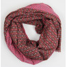Foulard Coton Bio Pivoine Rose