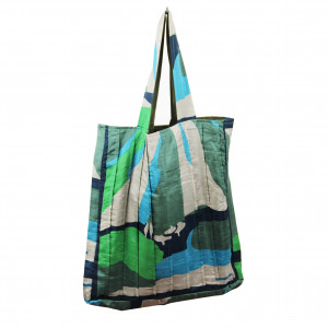 Upcycling Silk Bag Musette Vivaro Green