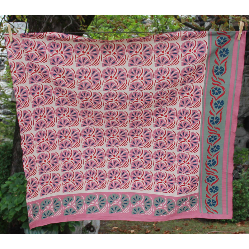 Carre Coton Bio Diego Rose