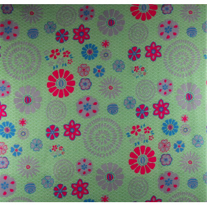 Carré Coton Seigaiha Vert Green