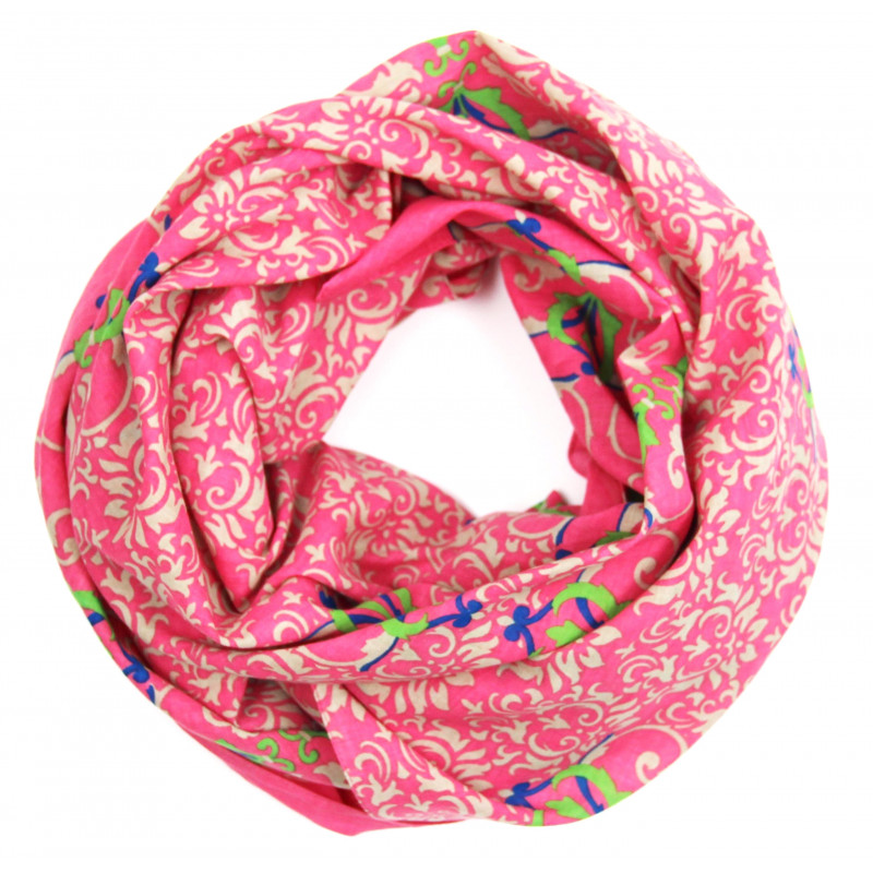 Carré Coton Palazzo Pitti Rose Pink