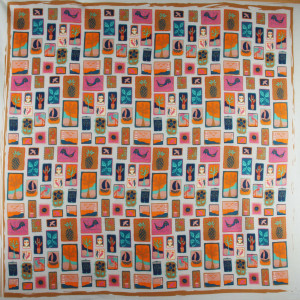 Carré Coton Holidays Orange