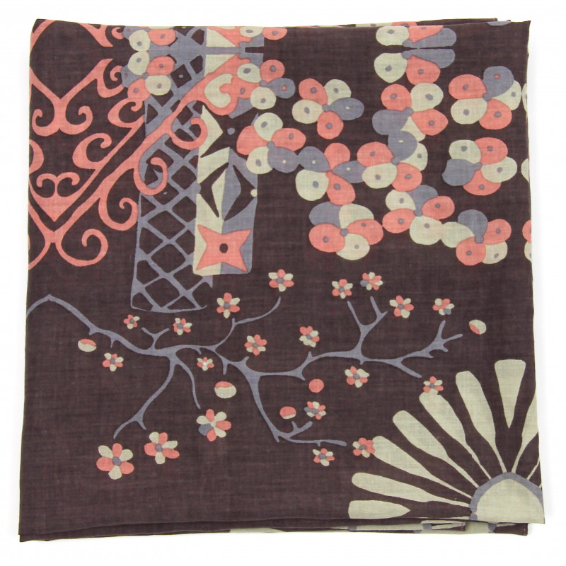 Carré Coton Mariko Marron Brown