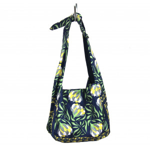 Upcycling Silk Bag Bobby Bergamote Marine