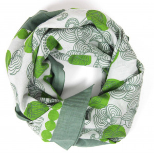 Carré Coton Burma Vert Green