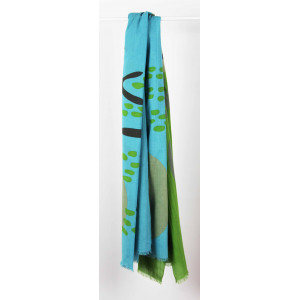 Foulard Coton Bio Cap Breton Vert Green
