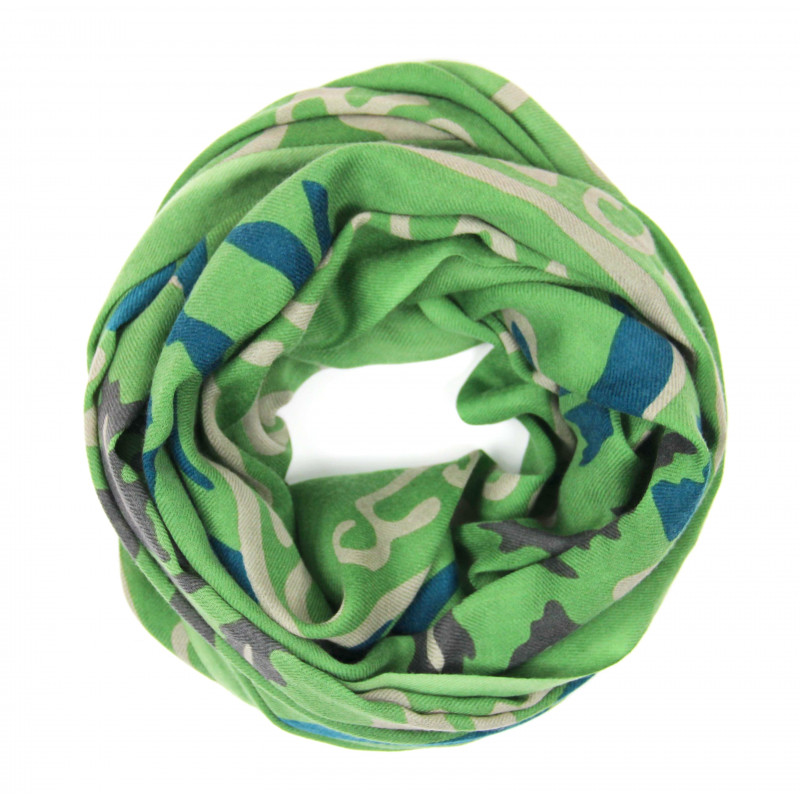 Echarpe Laine Indira Vert