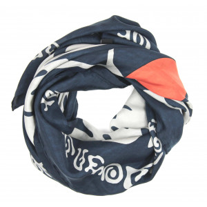 Carré Soie Panama Marine