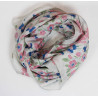 Carré Soie Flora Pastel