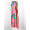 Foulard Coton Bio Ichimatsu Rose