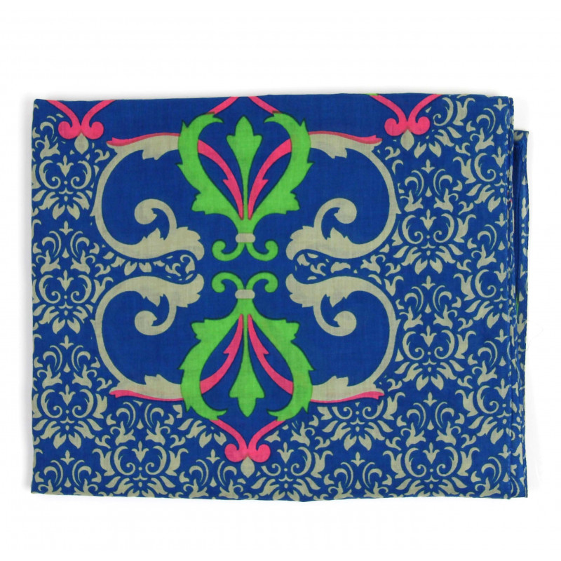 Foulard Coton Bio Medicis Marine