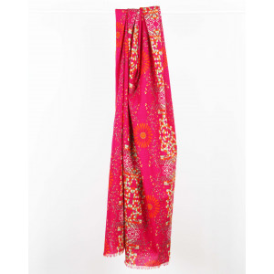 Foulard Coton Bio Ryoko Fuchsia