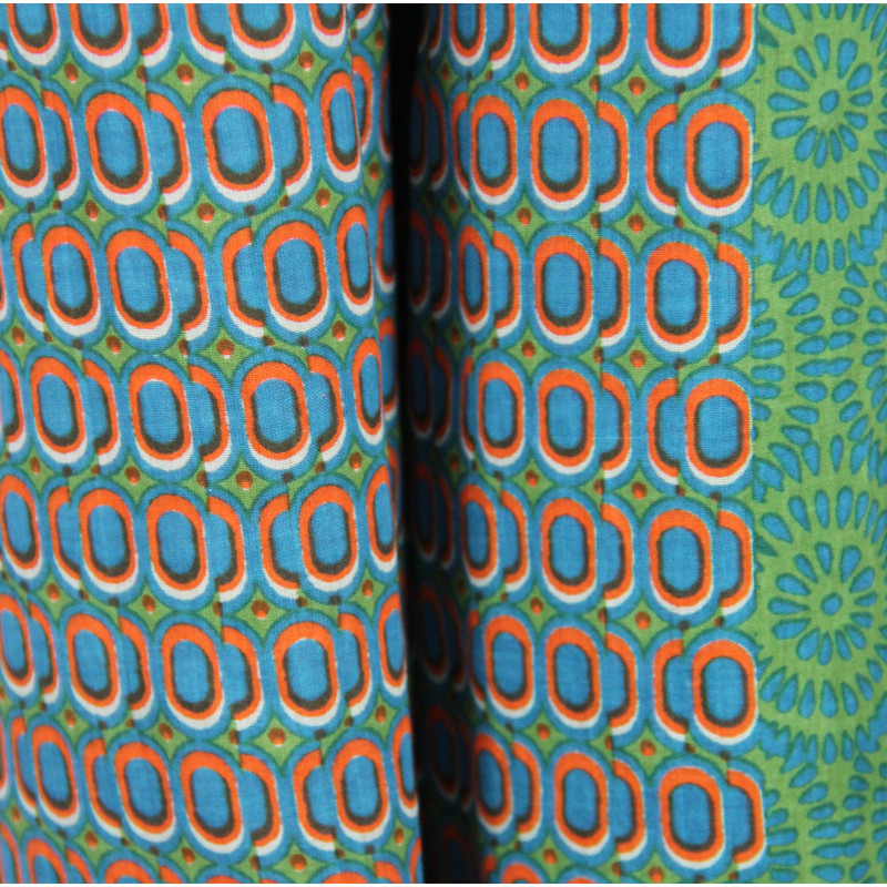 Foulard Coton Bio Pivoine Kaki