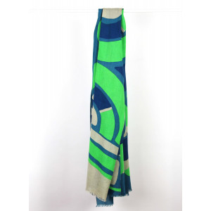 Foulard Coton Bio Cosmopolis Vert