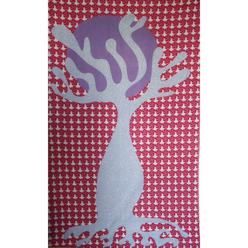 Foulard Coton Bio Baobab Rouge Red