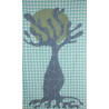 Foulard Coton Bio Baobab Bleu Blue