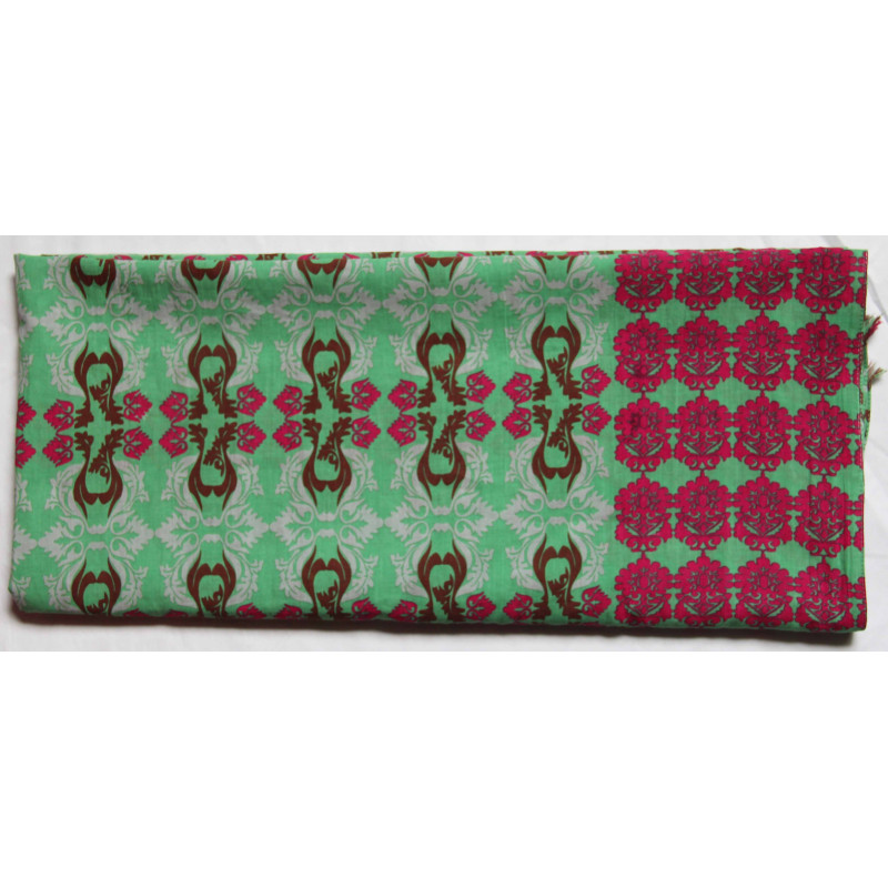 Foulard Coton Bio Baroque Vert