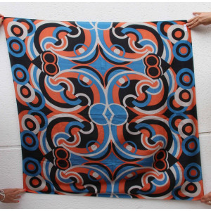 Carré Soie Bubble Black