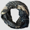 XL Wool Scarf Origami Navy
