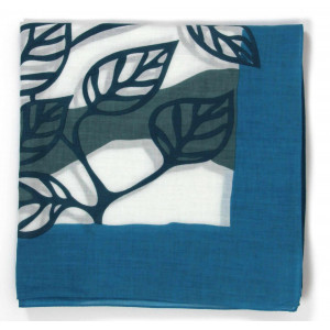 Carré Coton Palenque Bleu Blue