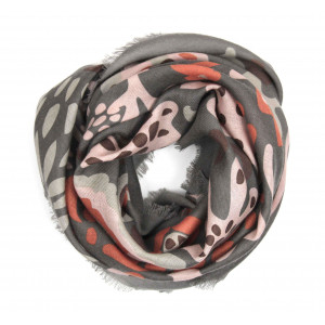 Carré Laine Girandole Gris Grey