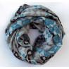Foulard Coton Bio Baroque Bleu