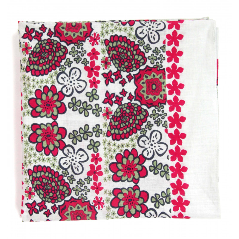 Carré Coton Hawai Fuchsia