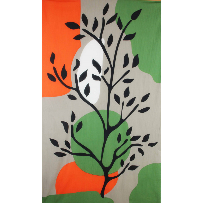 Foulard Coton Bio Sycomore Kaki