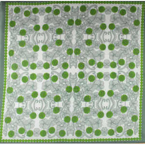 Carré Coton Burma Vert Green