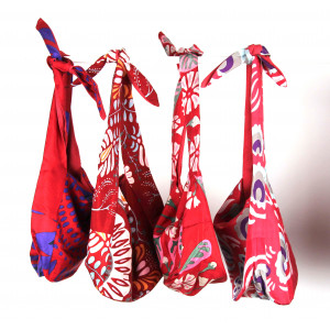 Upcycling Silk Bag Bobby 70's Fuchsia