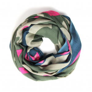 XL Wool Scarf Kamala Marine Navy