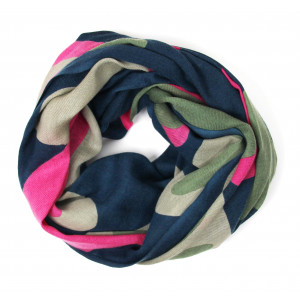 XL Wool Scarf Cairn Marine Navy