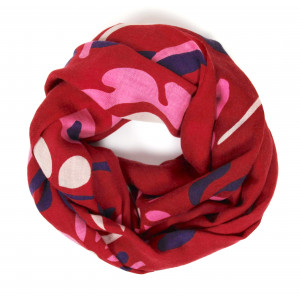 XL Wool Scarf Aliona Red Rouge