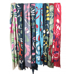 XL Wool Scarf Aliona Turquoise