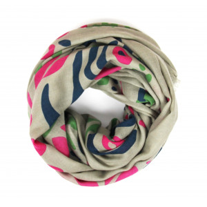 XL Wool Scarf Aliona Fuchsia