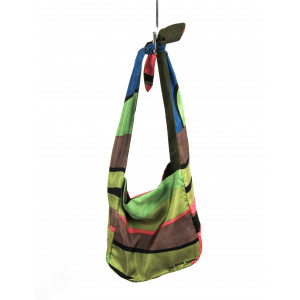 Upcycling Silk Bag Bobby Expression Vert