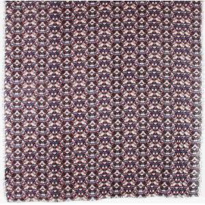 Wool Square Partition Marine Navy 