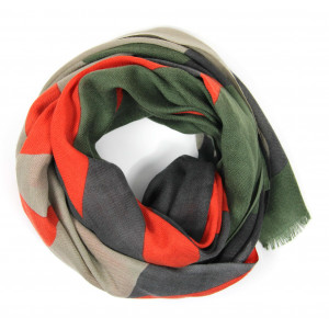 Wool Scarf Palme Kaki