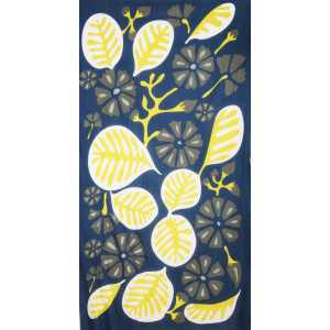 foulard Coton Bio Equateur Marine
