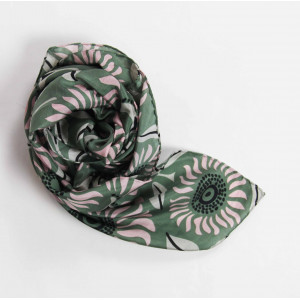 Carre Soie Folly Kaki