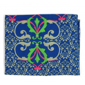 Foulard Coton Bio Medicis Marine Navy
