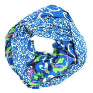 Foulard Coton Bio Medicis Marine Navy