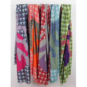Foulard Coton Bio Baobab Rouge Red