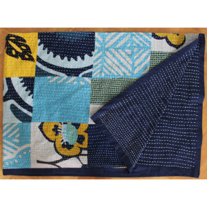Kantha Quilt Marine Jaune
