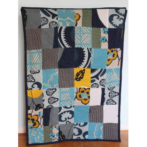 Kantha Quilt Marine Jaune