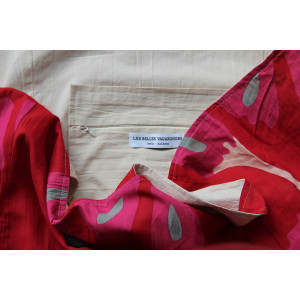 Cabas en Coton Upcycling Equateur Rouge