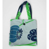 Cabas en coton upcycling Poppy Bleu Blue
