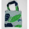 Cabas en coton upcycling Poppy Bleu Blue