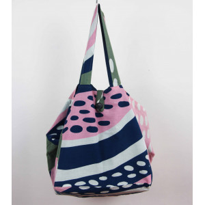 Cabas en coton upcycling Onirique Rose Pink