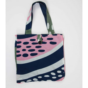 Cabas en coton upcycling Onirique Rose Pink